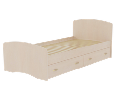 Кровать "Фант-6" 900х2000 (дуб млечный), ЛДСП, Фант-мебель, г. Волжск