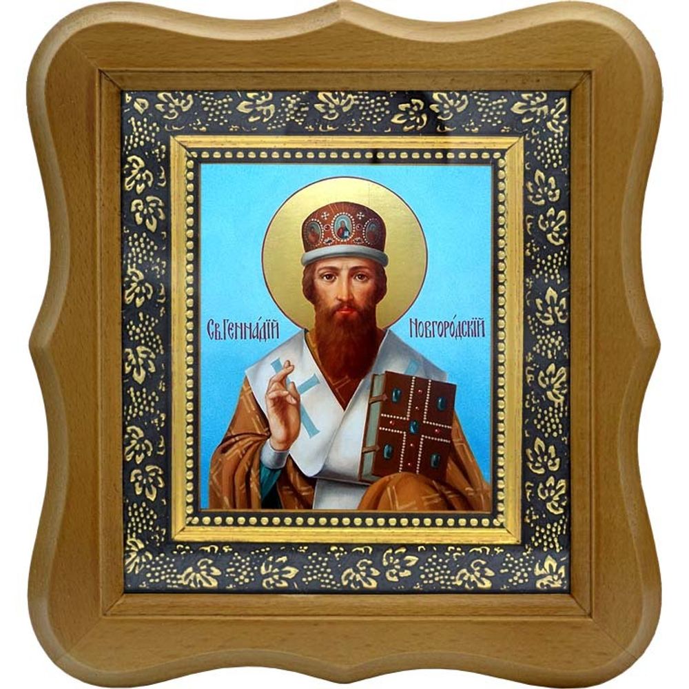 Геннадий Новгородский, Архиепископ, Святитель. Икона на холсте.