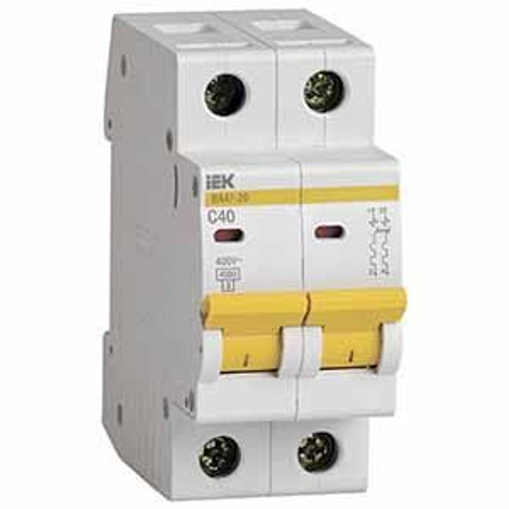 Автоматический выключатель 2Р С63 ВА47-29 400V IEK