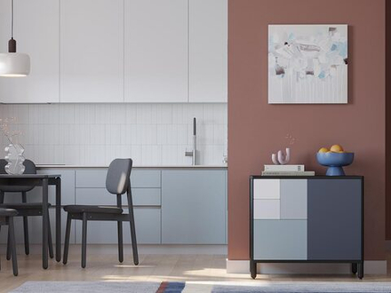 Стул с обивкой LATITUDE Saga, рогожка, темно-серый