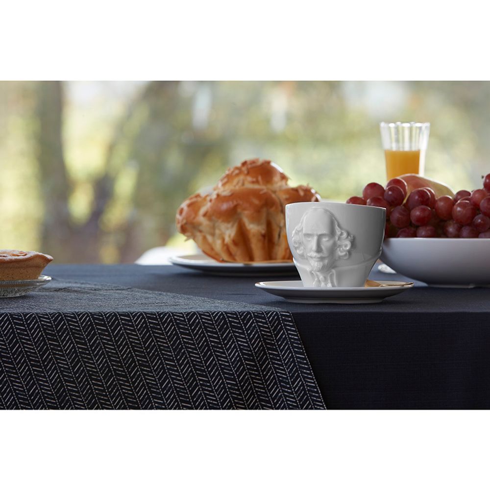 Чайная пара Talent, William Shakespeare, 260 мл, белая