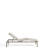 Шезлонг Lesina из алюминия и ткани цвета экрю