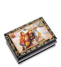 Народные промыслы ШК-11/ 1-I Шкатулка в технике декупаж (6х9х4)