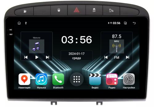 Магнитола для Peugeot 308 2007-2014, 408 2012-2022 - FarCar S280 монитор 9.5" IPS на Android 13, CarPlay