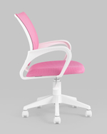 Кресло офисное TopChairs ST-BASIC-W розовый крестовина пластик белый