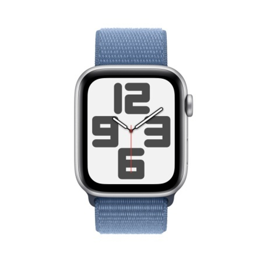 Часы Apple Watch SE (2023), спортивный ремешок синего цвета
