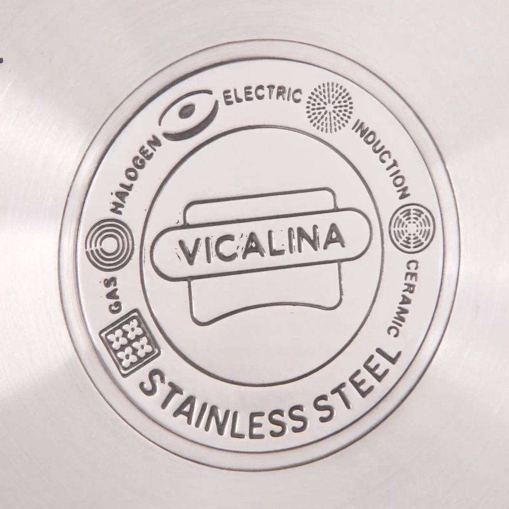 Набор посуды из нержавеющей стали VICALINA 4 предмета (4 кастрюли 1,9л, 2,7л, 3,6л, 6,0л) VL-585