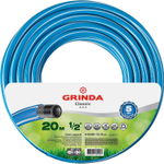 GRINDA Classic, 1/2″, 20 м, 25 атм, трёхслойный, сетчатое армирование полиамидной нитью, поливочный шланг (8-429001-1/2-20)
