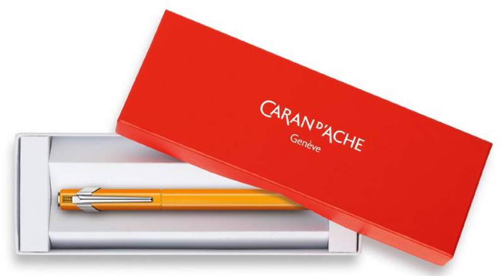 Carandache Office 849 Fluo - Пурпурный флуоресцентный, перьевая ручка, F, подарочная коробка