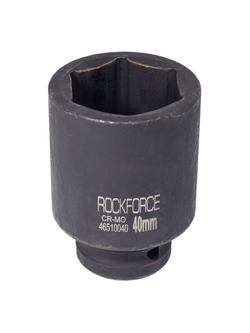 Головка ударная глубокая 40мм 6гр. 1'' RockForce##Rock FORCE RF-48510040
