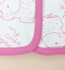 Комплект Мой милый слоник (бело-розовый)