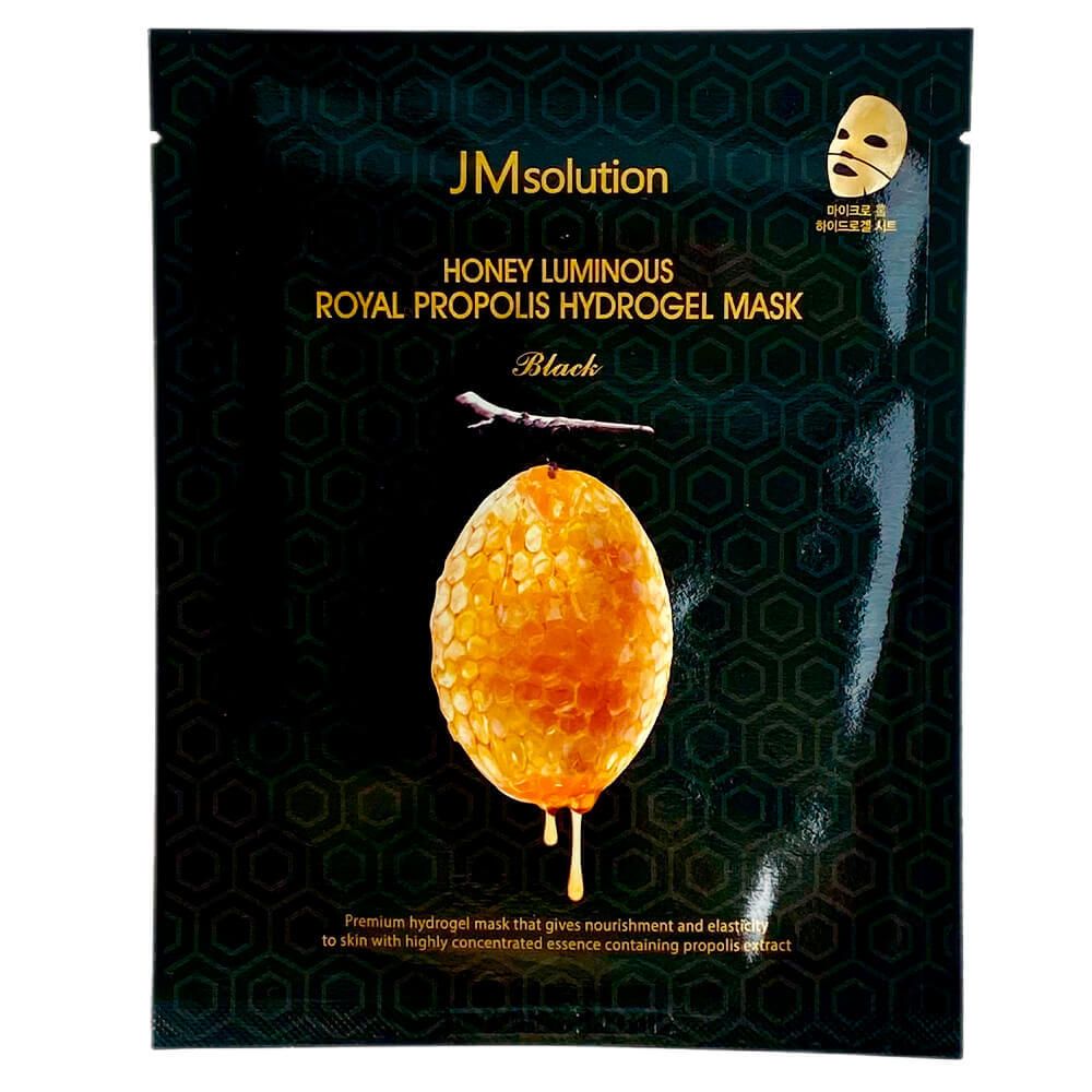 Гидрогелевая маска с прополисом JMsolution Honey Luminous Royal Propolis Hydrogel Mask Black