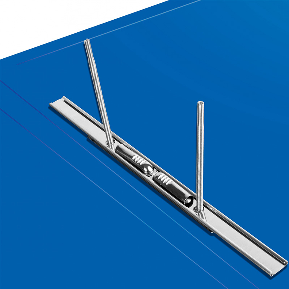 Папка-скоросшиватель с пружинным механизмом Бюрократ, А4, 500 мкм, торц. наклейка, синяя