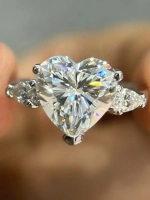 Муассанит "Сердце" 2 сt D/VVS1