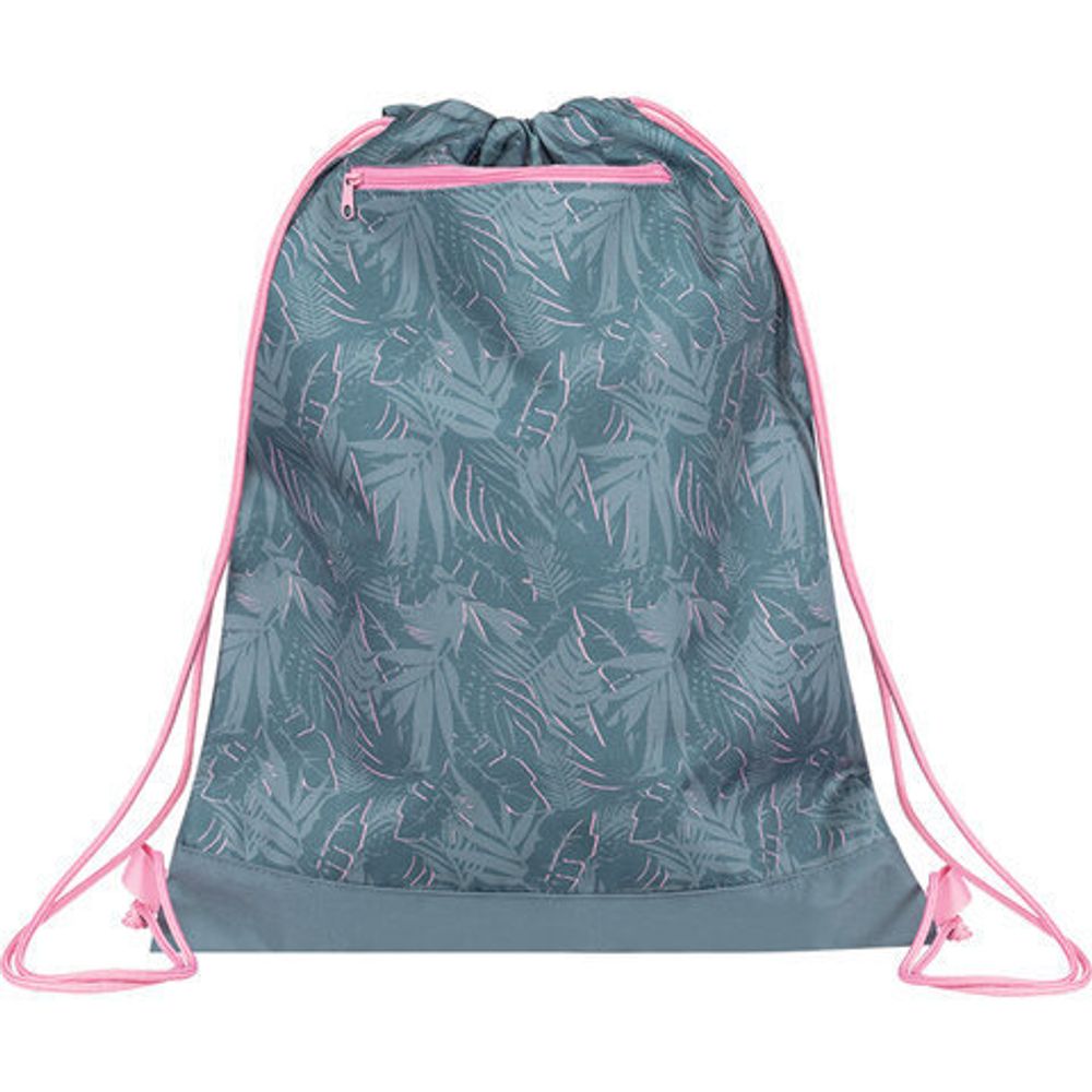 Мешок для обуви TIGER FAMILY, прочный, на шнурке, дополнительный карман, "Hawaiian Vibe", 270252