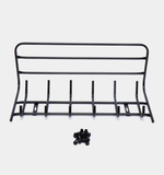 Вешалка настенная металлическая с полкой, усиленная, 6 крючков