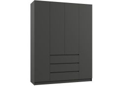 Шкаф Мадера ЛДСП графит новый