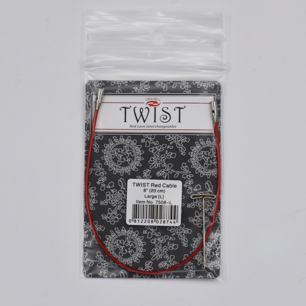Лески TWIST Red Cable от ChiaoGoo, к металлическим спицам large (L)