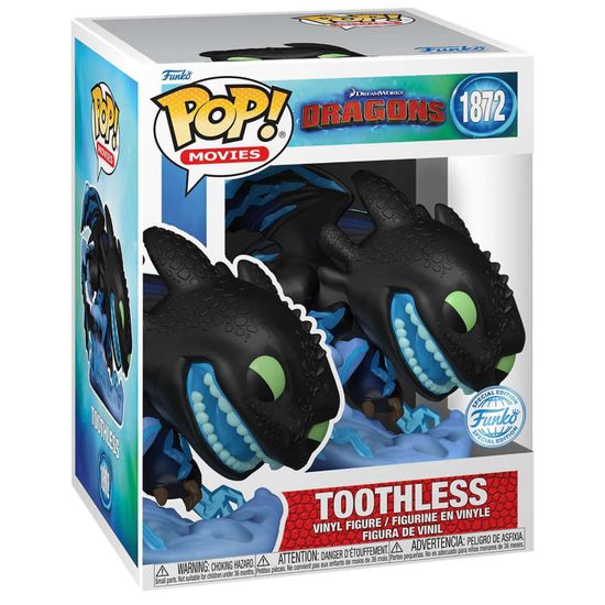 Фигурка Funko POP! Premium How to Train Your Dragon Toothless w/Lightning (Exc) (1872) 84428 / Фигурка Фанко ПОП! по мотивам мультфильма "Как приручить дракона", Беззубик