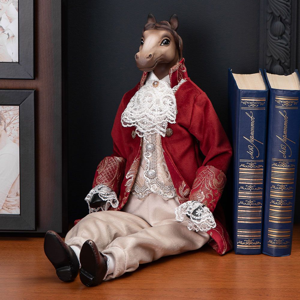 Кукла интерьерная коллекционная Конь лорд Эдвард