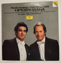 Винтажная виниловая пластинка LP Placido Domingo, Carlo Maria Giulini Opern Gala (ГДР 1988)