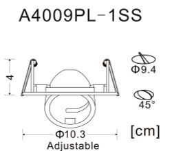 Точечный встраиваемый светильник Arte Lamp