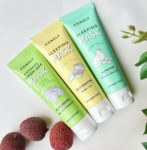 Consly Wonder Food Ginger and Yuja Rejuvenating Sleeping Mask маска-лифтинг для лица ночная с экстрактами имбиря и юдзу омолаживающая против морщин