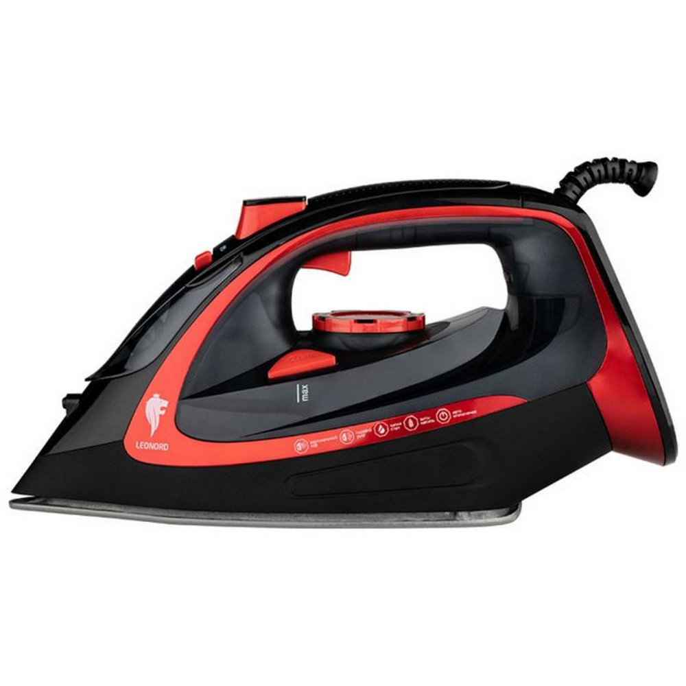 Утюг LEONORD LE-1805 красно-черный (270090)