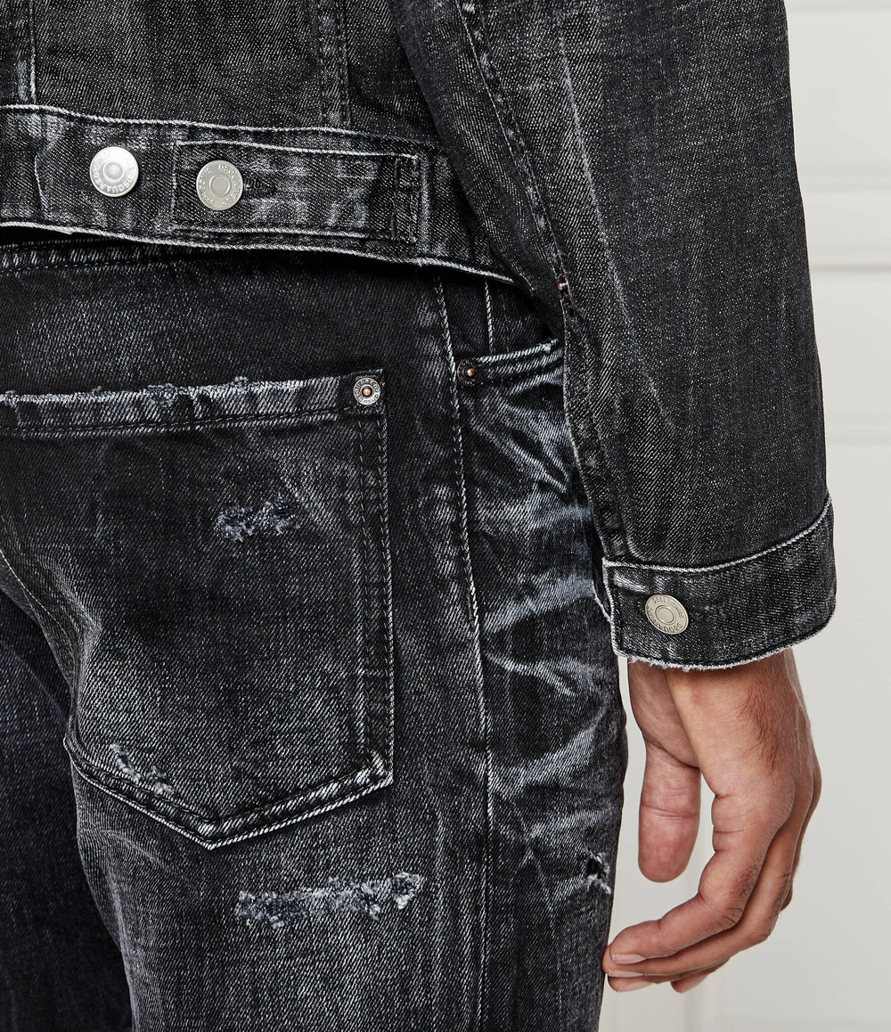 Джинсовая куртка Dsquared2 - черный(S74AM1522 S30357)