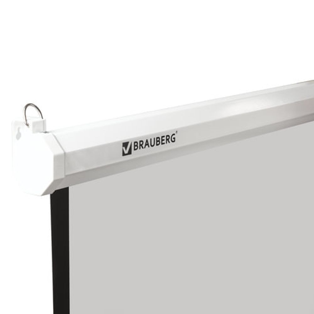 Экран проекционный настенный (180х180 см), матовый, 1:1, BRAUBERG "WALL", 236726