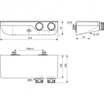 Настенный термостатический смеситель для душа Ideal Standard CERATHERM S200 A7329AA