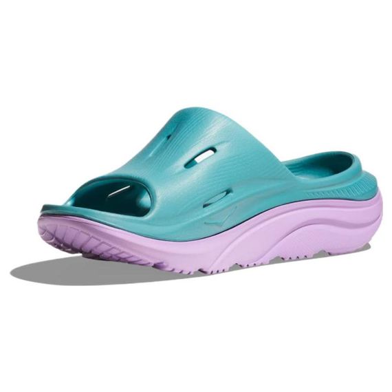 Hoka One One Ora Recovery Slide 3 'Purple Green'