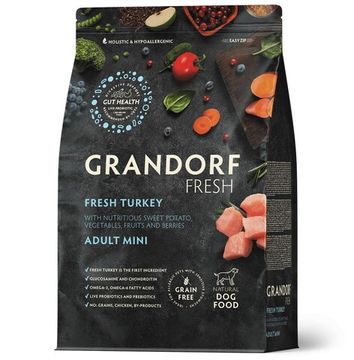 Grandorf Fresh Сухой корм для собак мелких пород, со вкусом индейки с бататом