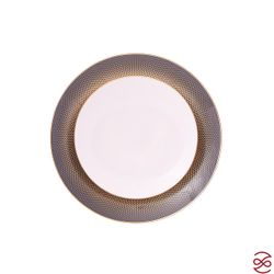 Набор глубоких тарелок Falkenporzellan Deluxe Shape - Rio Black Gold 23,5 см (6 шт)