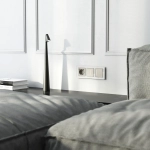 Сенсорный выключатель одноклавишный с подсветкой (дымчатый) W4512014