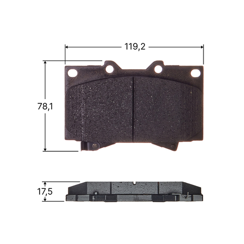 Колодки тормозные дисковые Avantech передние (противоскрипная пластина в компл.) AV251