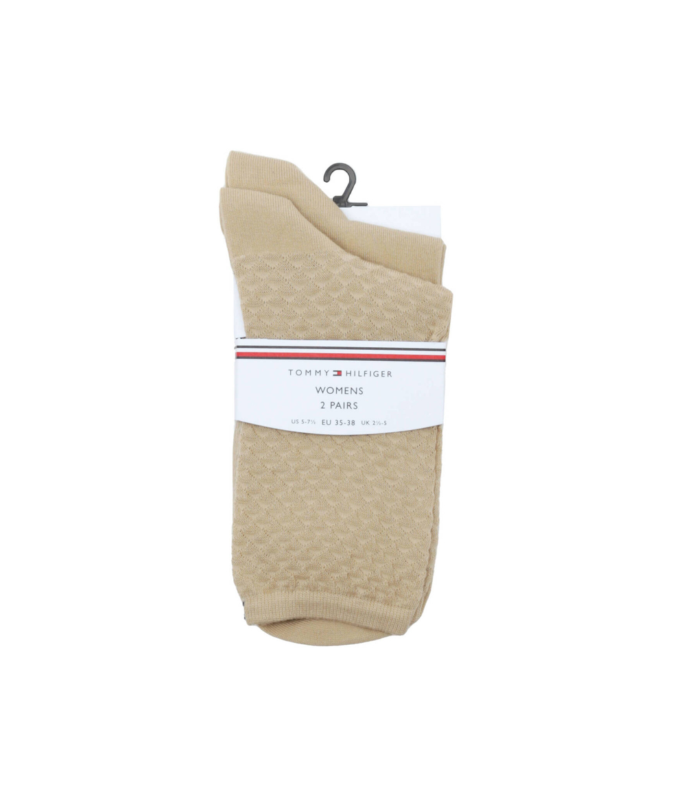 Носки 2 пары TH WOMEN SOCK 2P CF2Y Tommy Hilfiger - бежевый(701227563)