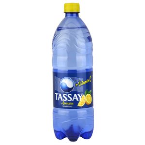 Вода питьевая Tassay со вкусом лимона газированная 1 л/бут 6 бут/упак
