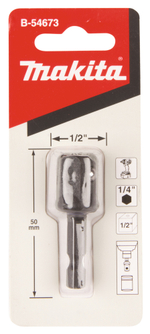 Адаптер шестигранник 1/4" на квадрат 1/2" Makita B-54673 1/2\" – 1/4\"