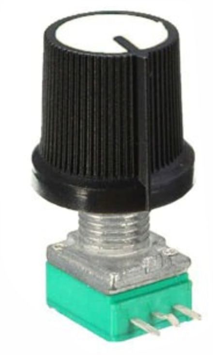 Переменный резистор RK097G 3pin 500кОм с ручкой