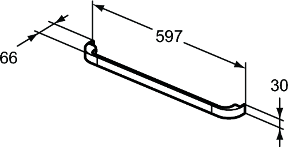 Ручка для подстолья и декоративного модуля для умывальника Ideal Standard TONIC II R4358AA