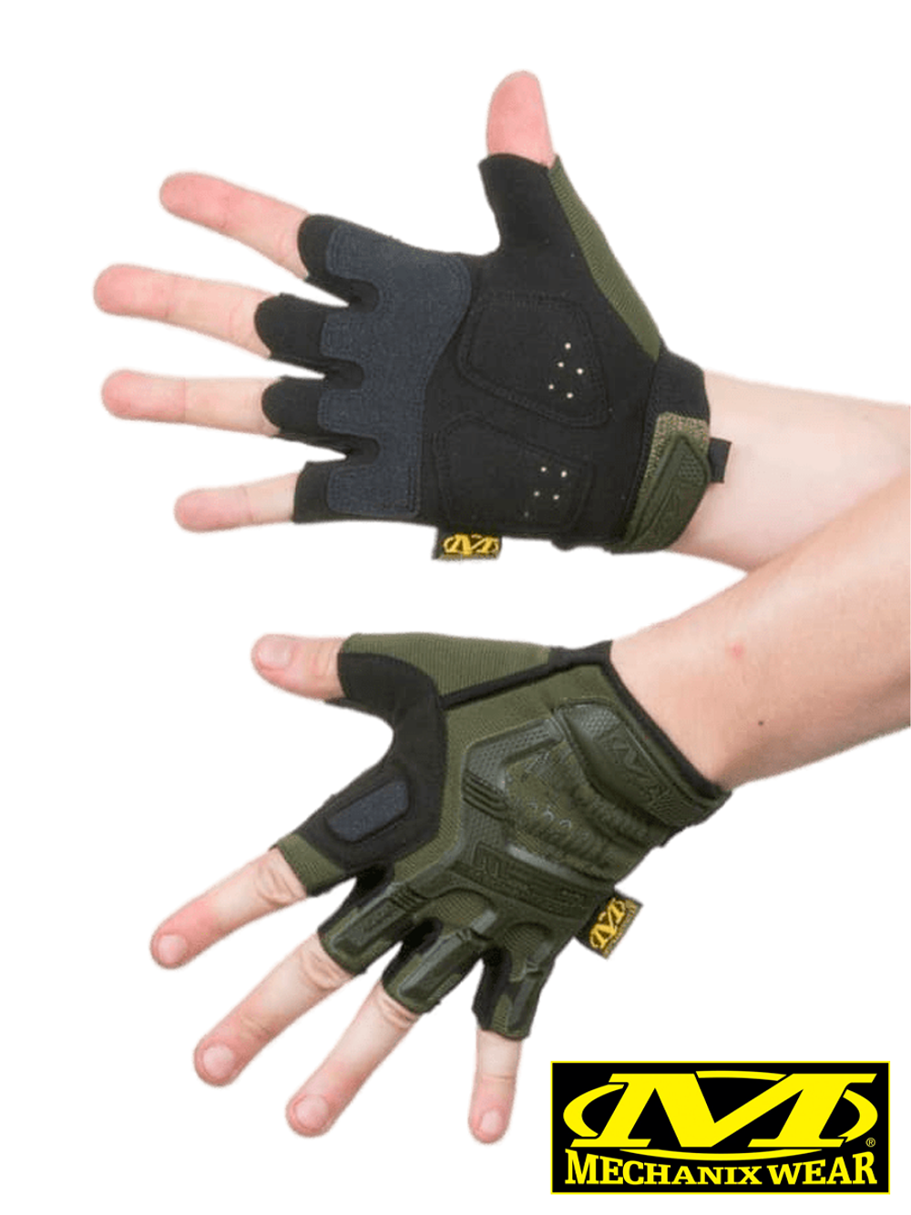 Перчатки беспалые Mechanix M-Pact Fingerless (реплика). Олива