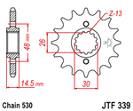 Звезда ведущая JTF339.17 JT