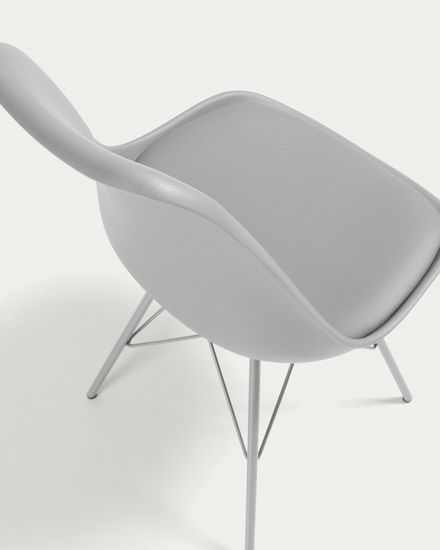Стул Lars серый с металлическими ножками La Forma Испания 