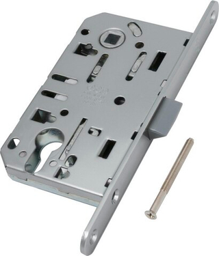 Замок AGB MEDIANA EVOLUTION B01103.50.06 хром под цилиндр б/отв