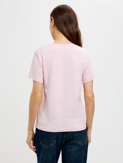 Классическая базовая футболка полуприлегающего силуэта