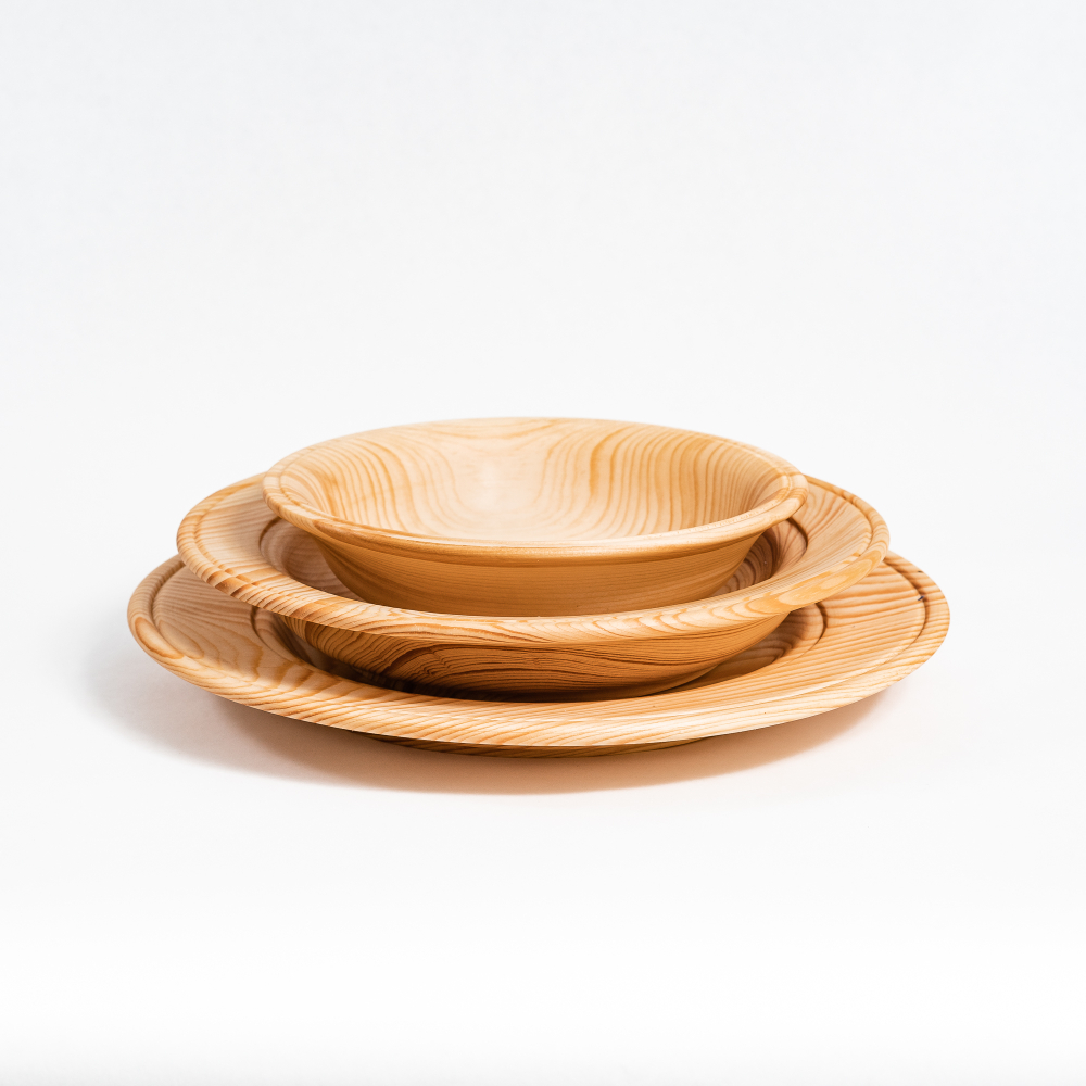 Набор деревянных тарелок Art of Siberia из сибирского кедра TN59