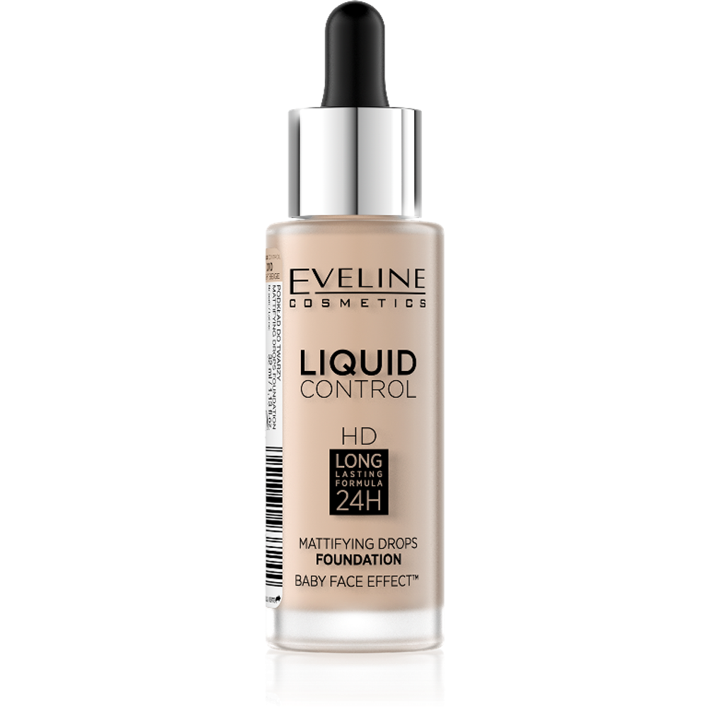Тональная основа Eveline Liquid Control - №010 Light Beige