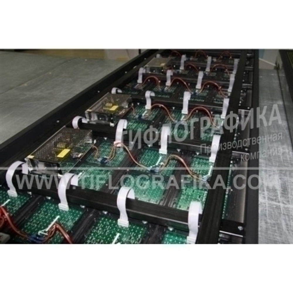 Светодиодное табло "Бегущая строка" синего свечения 560х2960x90 мм