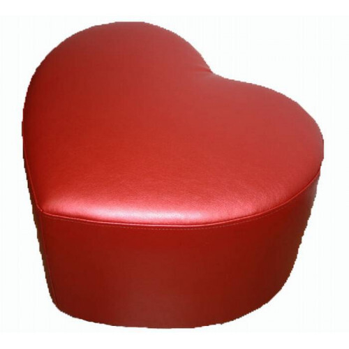 Пуф в виде сердца. цвета в ассортименте